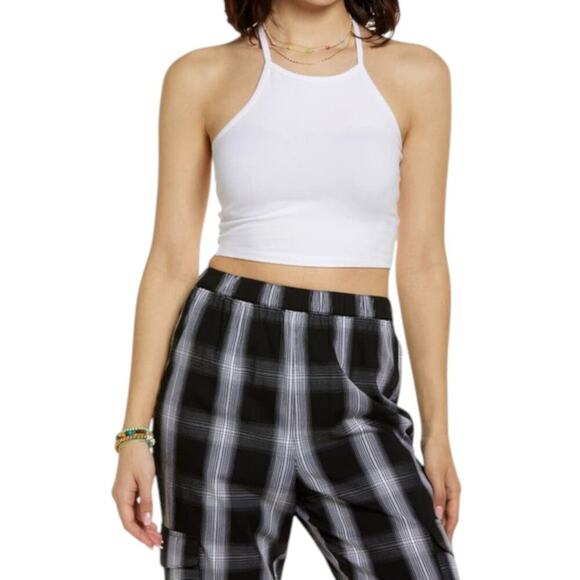 BP Halter Crop Top In White Size XS NWOT - Picture 1 of 5